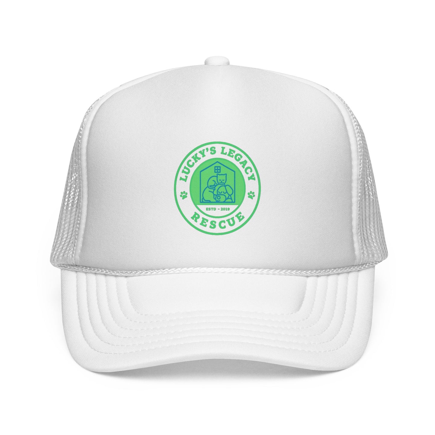 Lucky's Legacy Rescue Mesh Hat - New Green Logo!