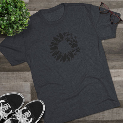 Northwoods Animal Shelter Tri-Blend Sunflower Paw T‑Shirt