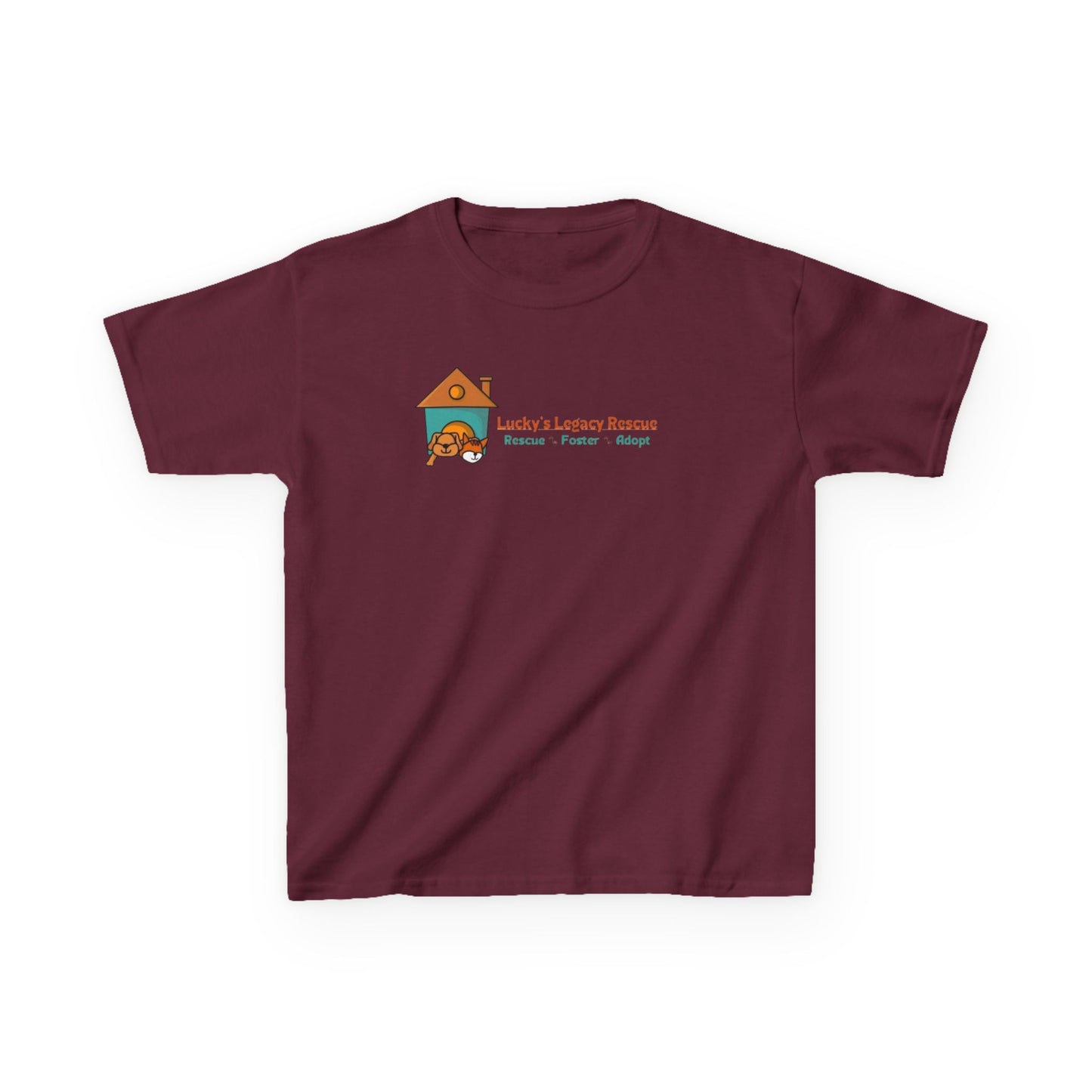 Lucky's Legacy Rescue Youth Tee Puppy House Logo