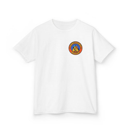 Lucky's Legacy Rescue Youth T-Shirt Update on Classic Logo