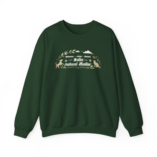 Delta Animal Shelter "Eco Style" Crewneck Sweatshirt (Internal)