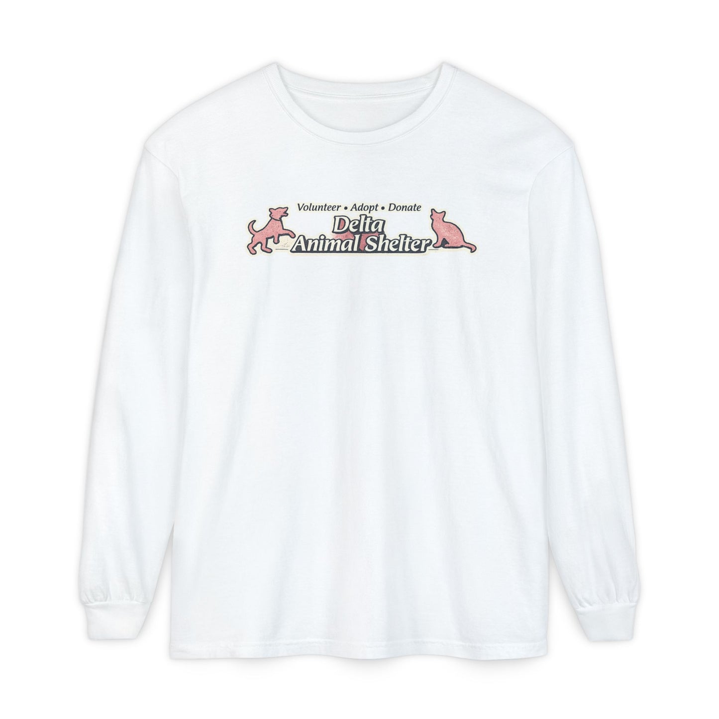 Delta Animal Shelter Long Sleeve "Retro" Collection Tee