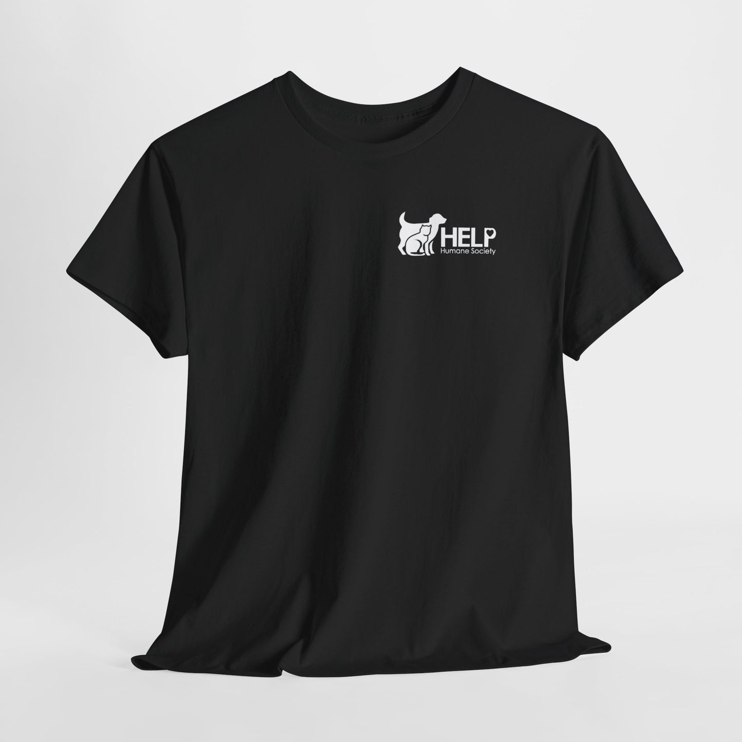 HELP Humane Society White Logo Adult Fundraising T‑Shirt