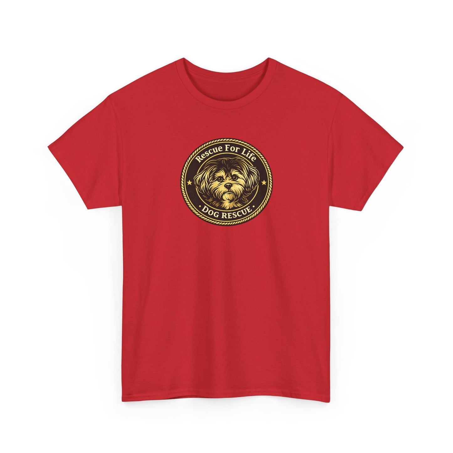 Rescue For Life Dog Rescue T-Shirt "Badge" Collection
