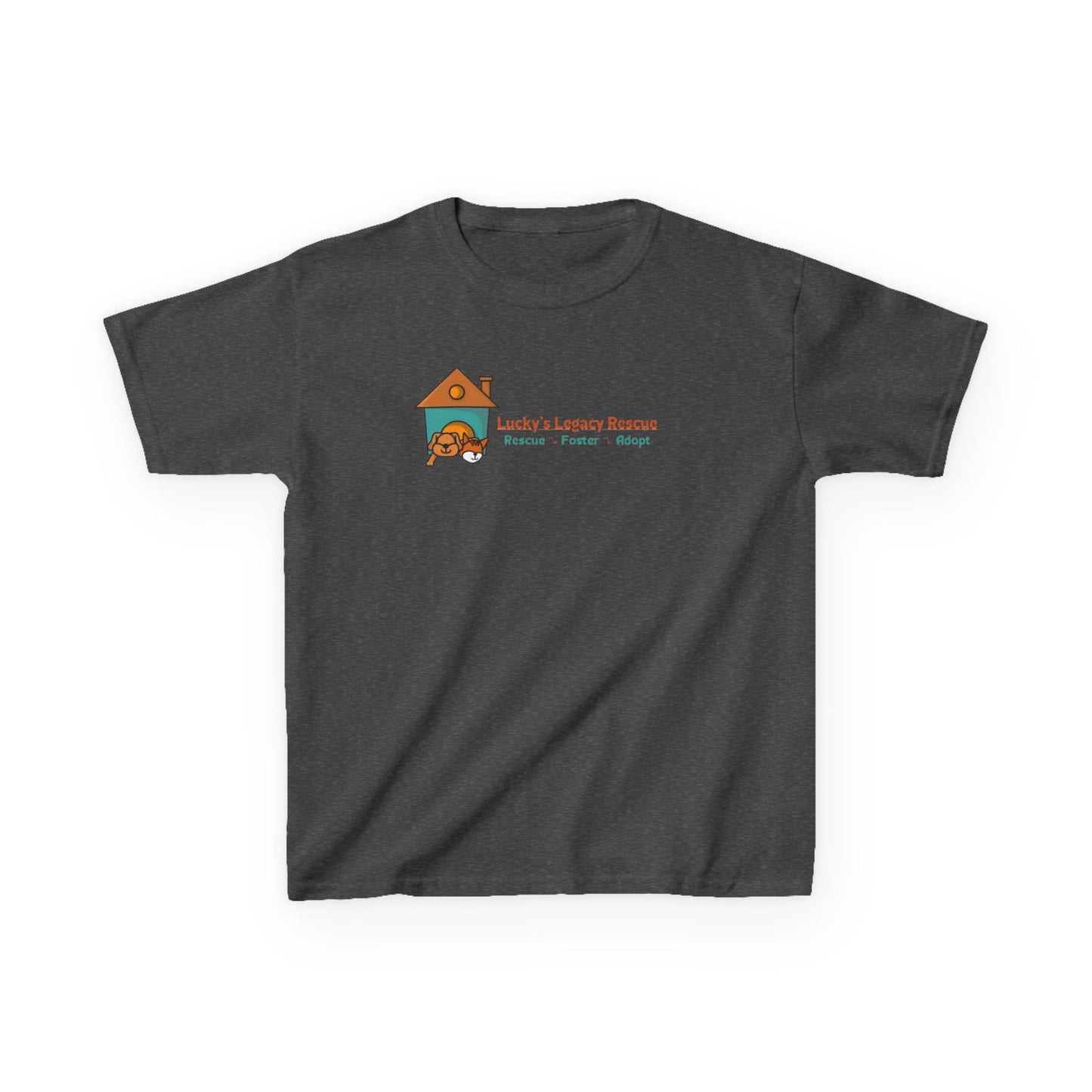 Lucky's Legacy Rescue Youth Tee Puppy House Logo