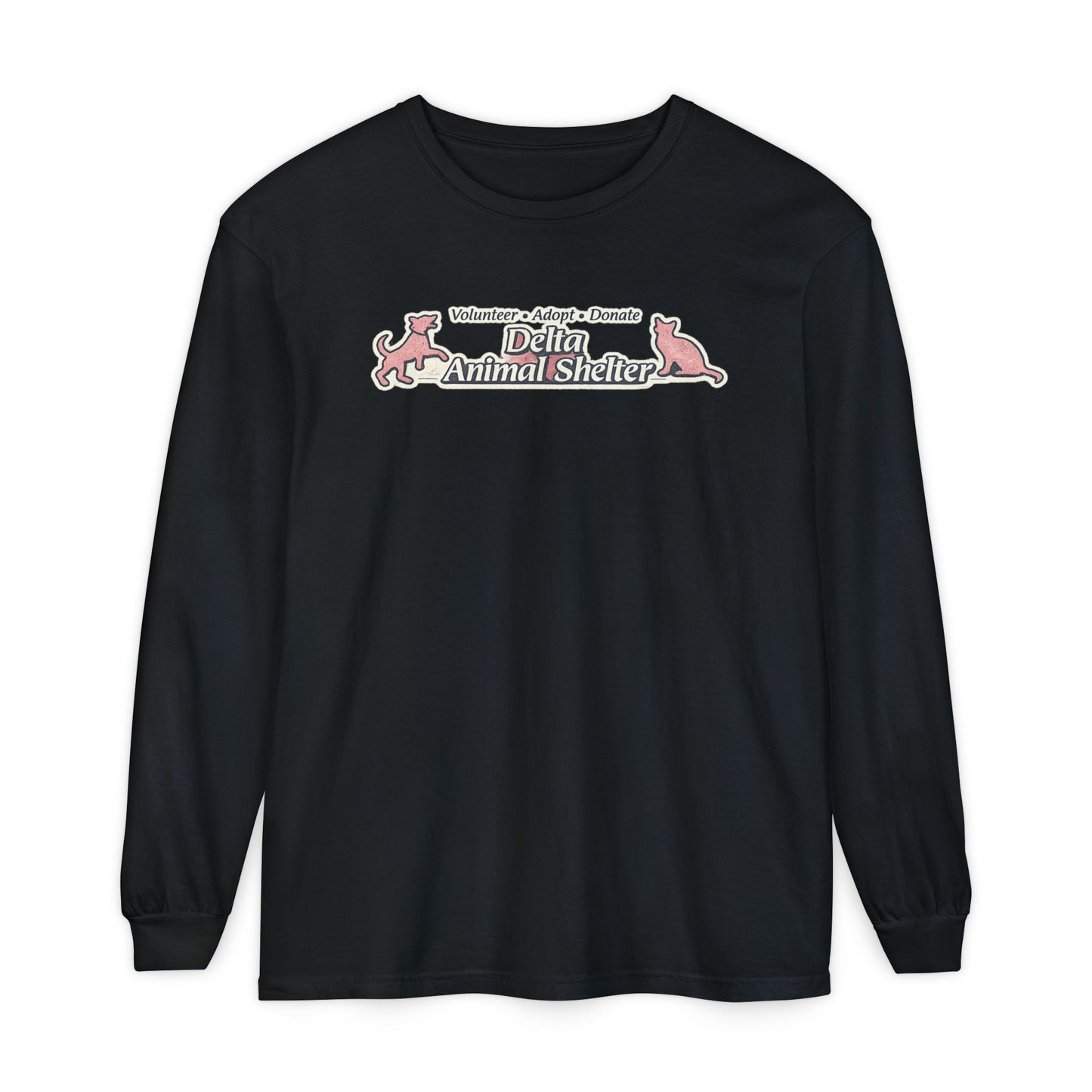 Delta Animal Shelter Long Sleeve "Retro Style" Collection Tee (Internal)