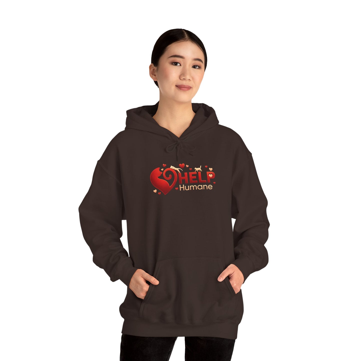 Help Humane Heart Hoodie – Animal Rescue Charity Sweatshirt