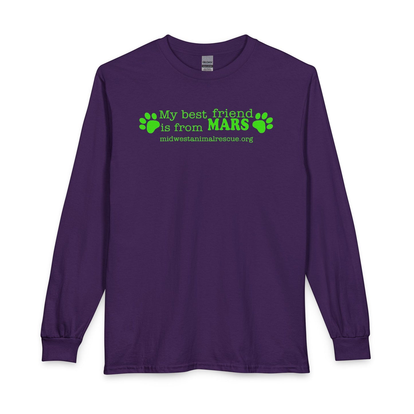 Long Sleeve T‑Shirt — “My Best Friend Is From MARS” Rescue Pet Tee