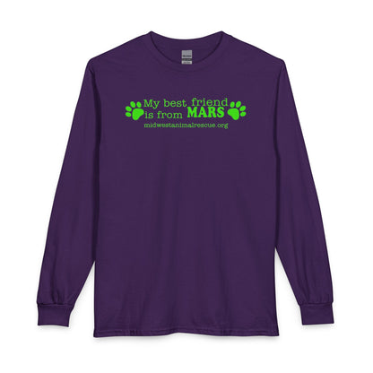 Long Sleeve T‑Shirt — “My Best Friend Is From MARS” Rescue Pet Tee