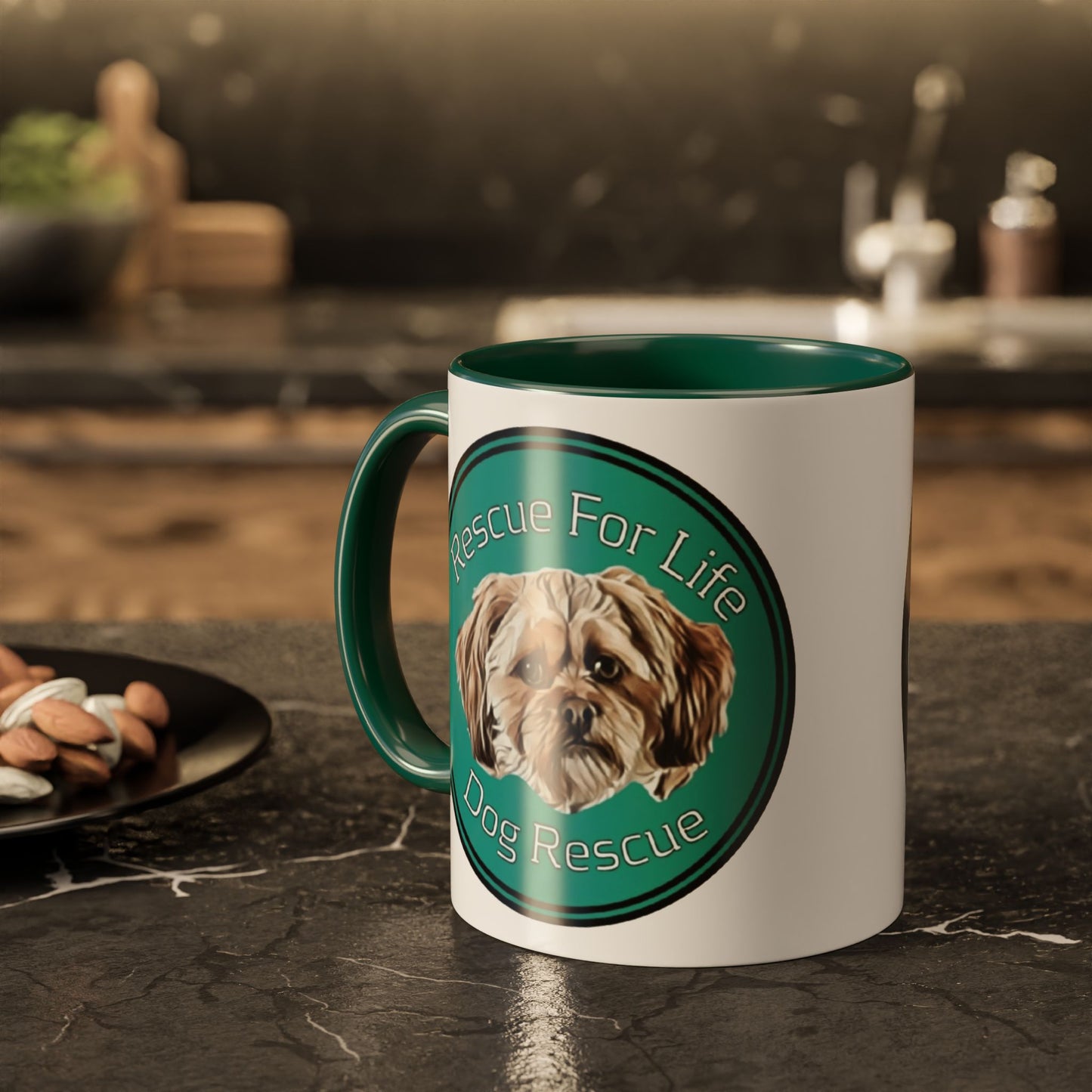 Rescue For Life Dog Rescue Logo Mug - Classic and New Logos (11oz, 15oz)