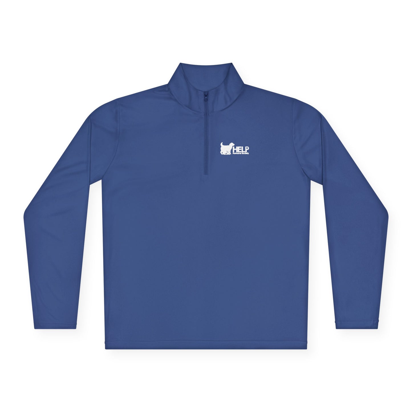 HELP Humane Quarter Zip Pullover White Logo (VERY POPULAR - SELLS FAST)