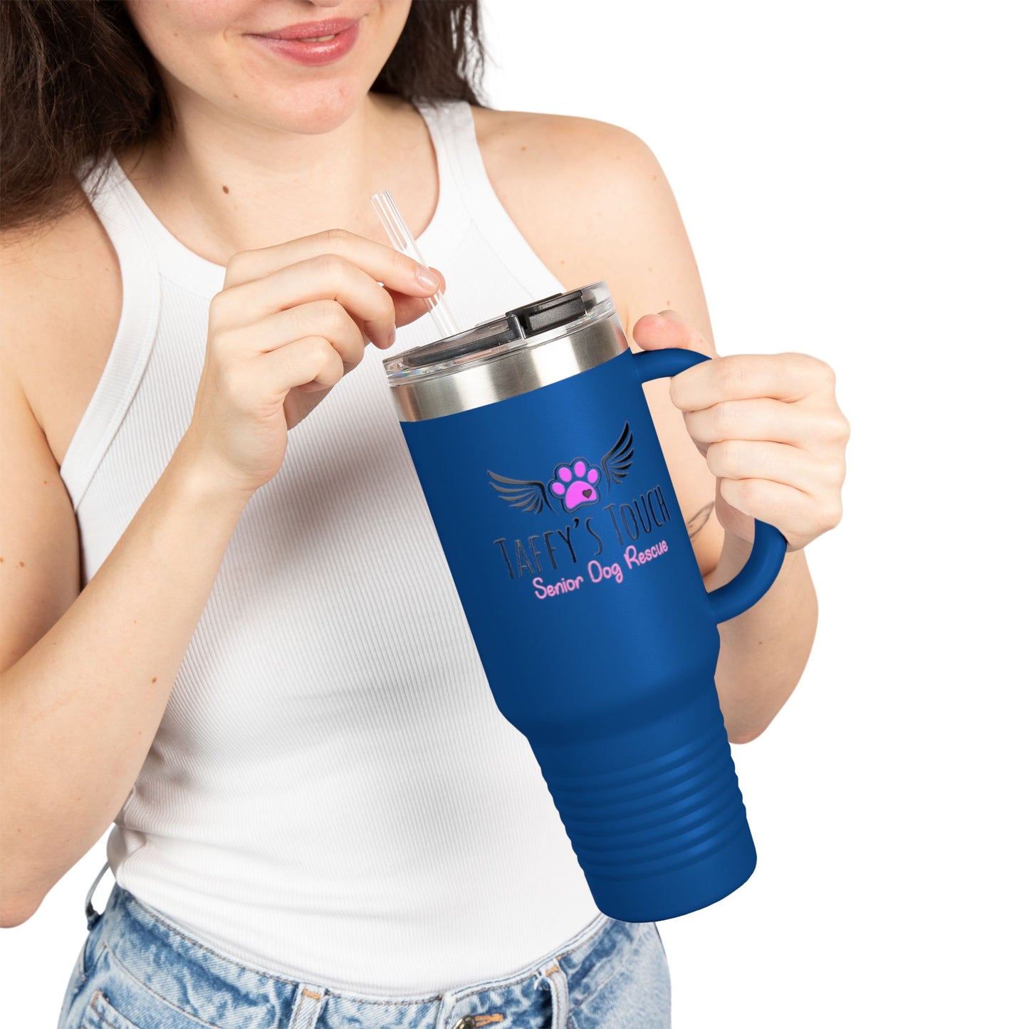 Taffy’s Touch Senior Dog Rescue - 40oz Insulated Travel Mug