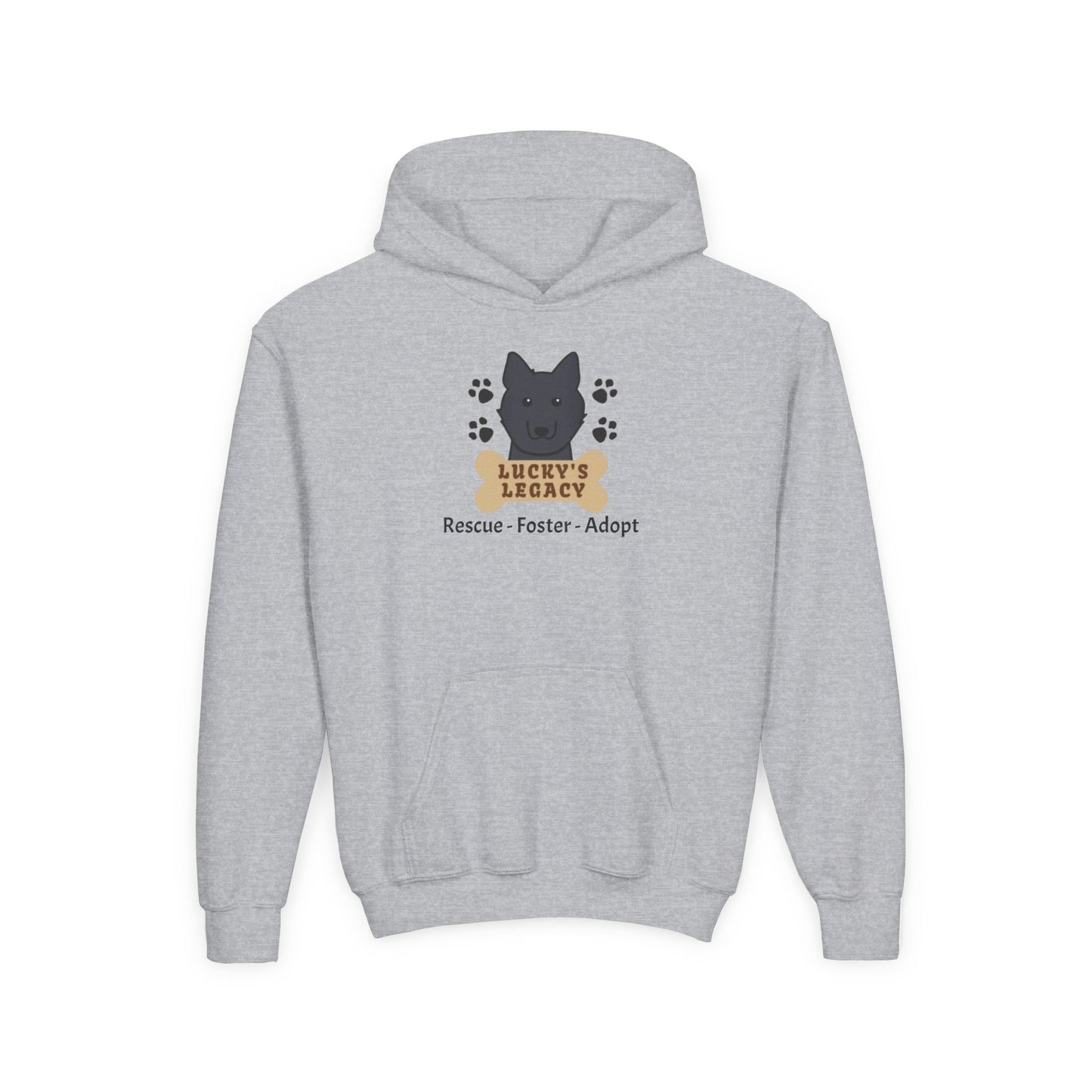 Lucky's Legacy Rescue Foster Adopt Youth Hoodie Sweatshirt