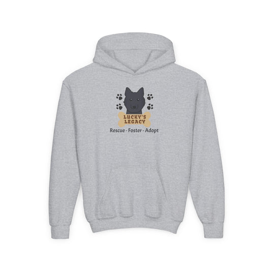 Lucky's Legacy Rescue Foster Adopt Youth Hoodie Sweatshirt