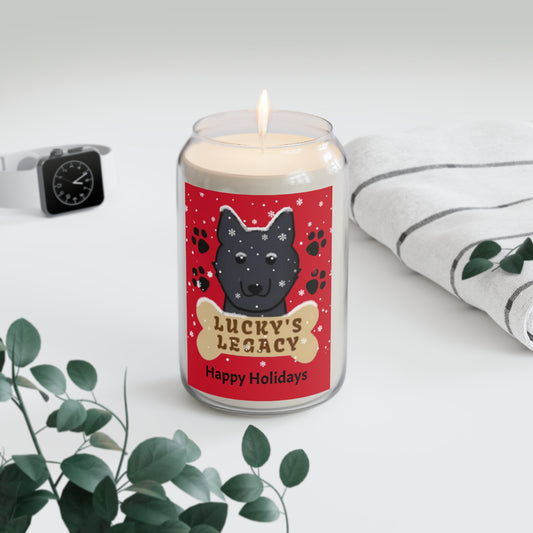 Lucky's Legacy Happy Holiday's Candle — Perfect Holiday Gift + Donation