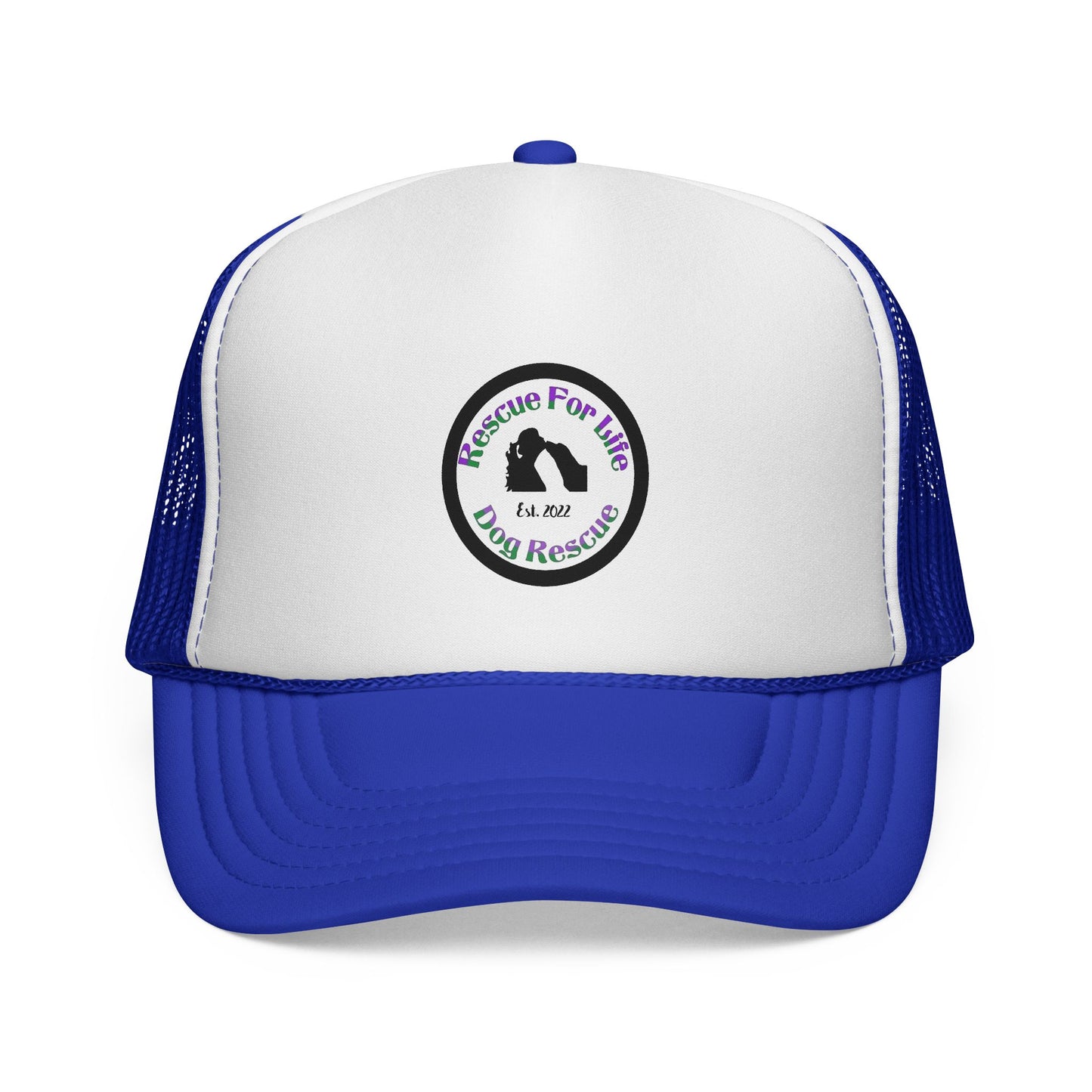 Rescue For Life Trucker Hat with Retro Patch