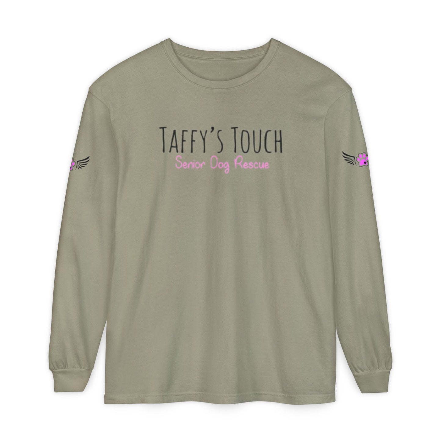 Taffy’s Touch Senior Dog Rescue Long Sleeve - Wings on the Sleeves