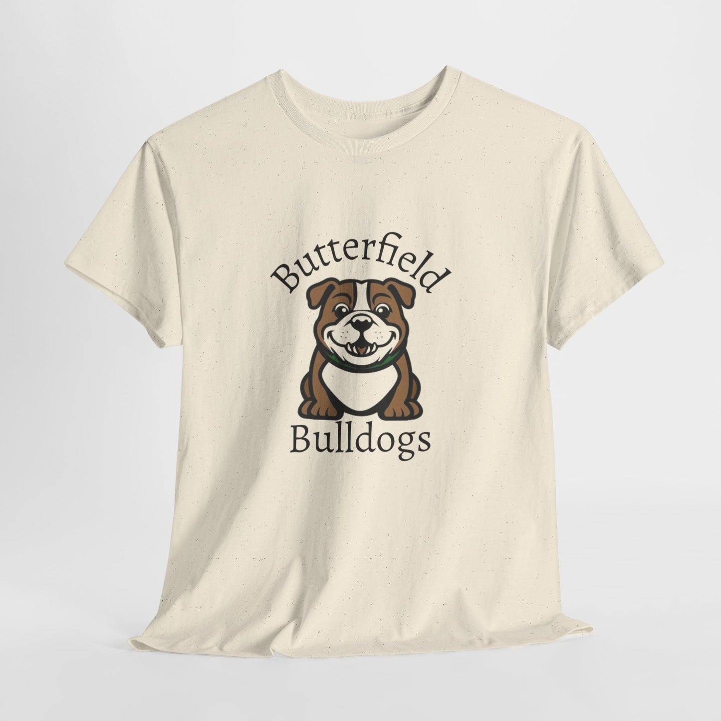 Butterfield Bulldogs Learning Together Tee, Unisex Cotton Shirt for Dog Lovers, Family Gatherings, School Events, Thoughtful Gift