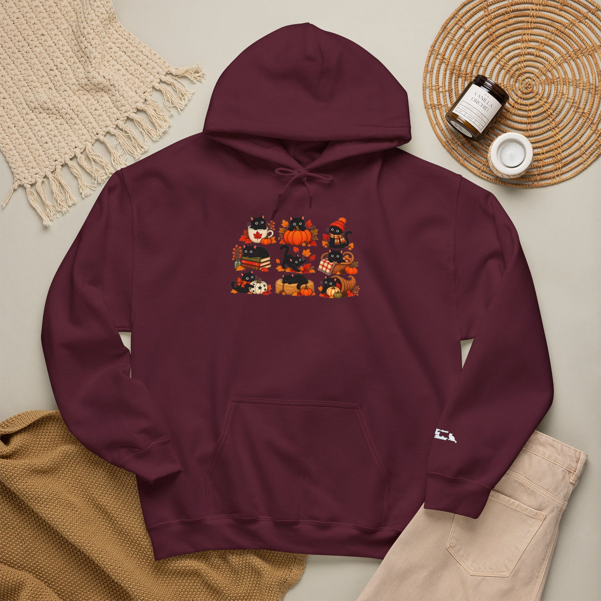 Delta Animal Shelter Halloween Cats Graphic Hoodie