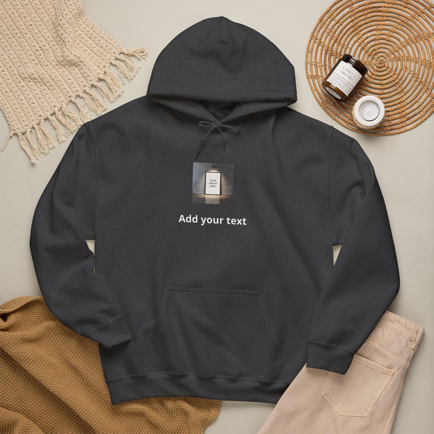 Custom Photo & Text Hoodie