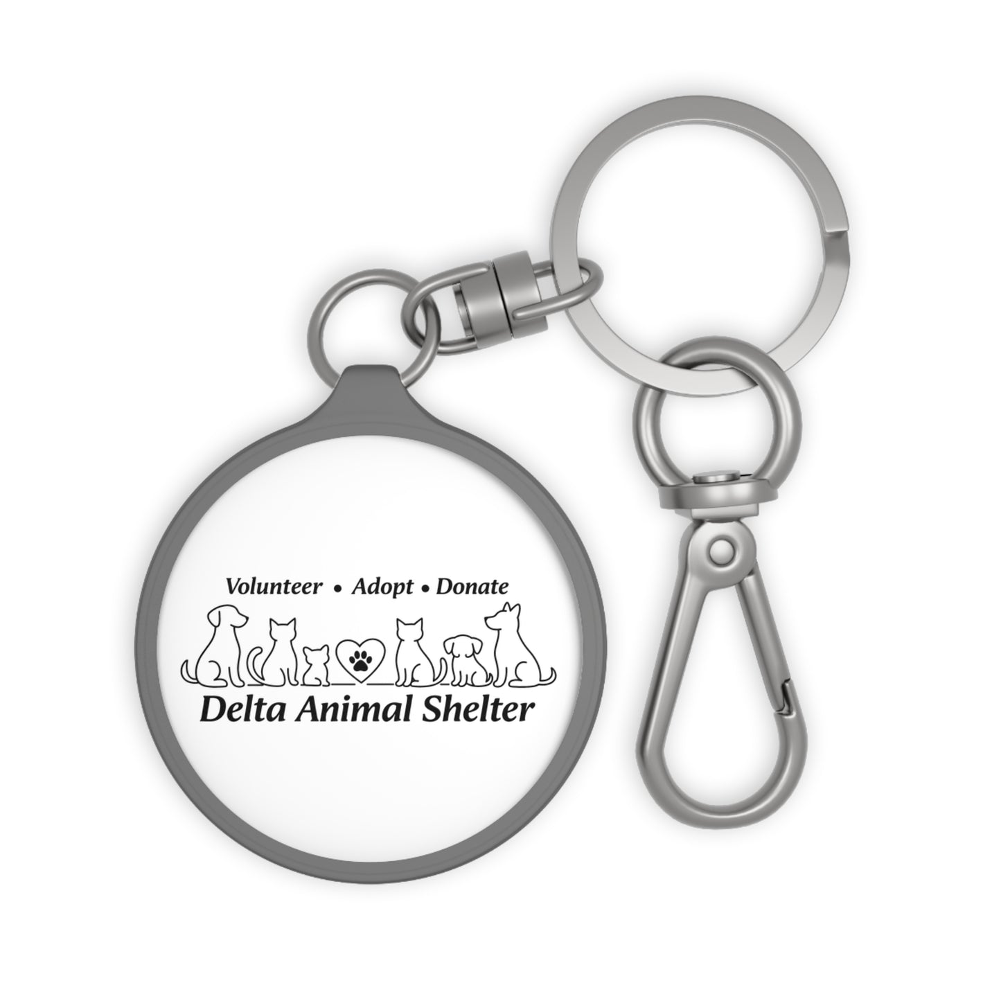 Delta Animal Shelter Keyring all the Animals