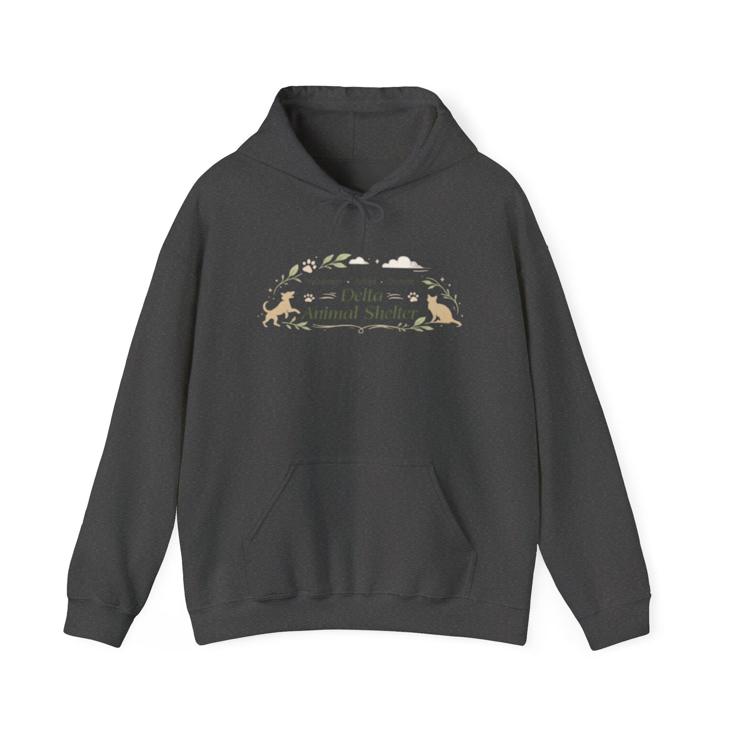 Delta Animal Shelter "Eco Style" Unisex Heavy Blend™ Hooded Sweatshirt