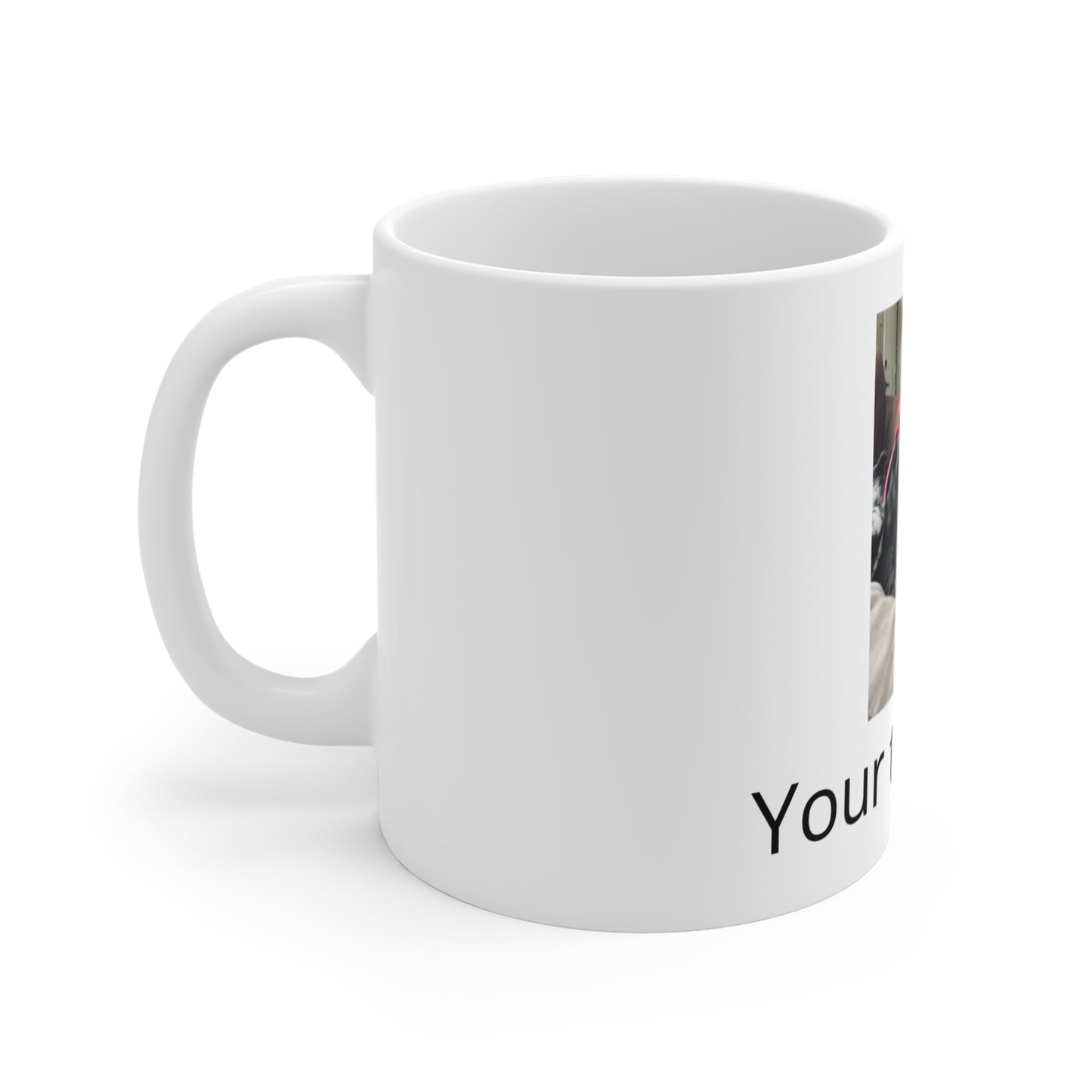 Personalized Photo Mug 11oz — Custom Pet Photo & Text Coffee Cup
