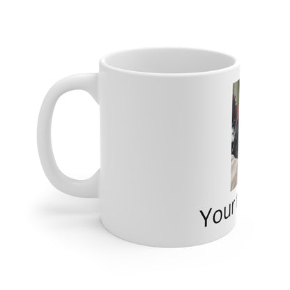 Personalized Photo Mug 11oz — Custom Pet Photo & Text Coffee Cup