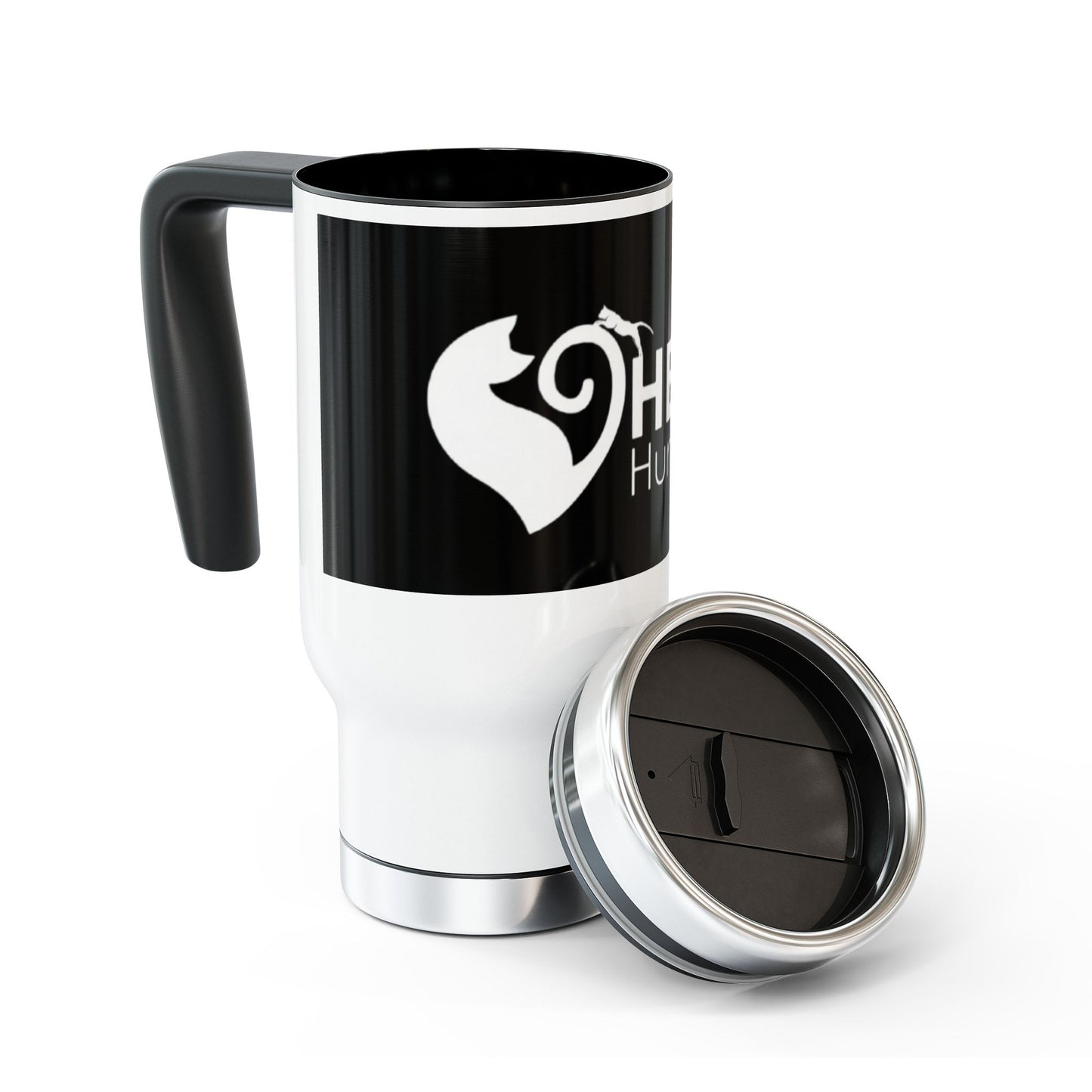 Help Humane Society 14oz Stainless Steel Travel Mug with Handle