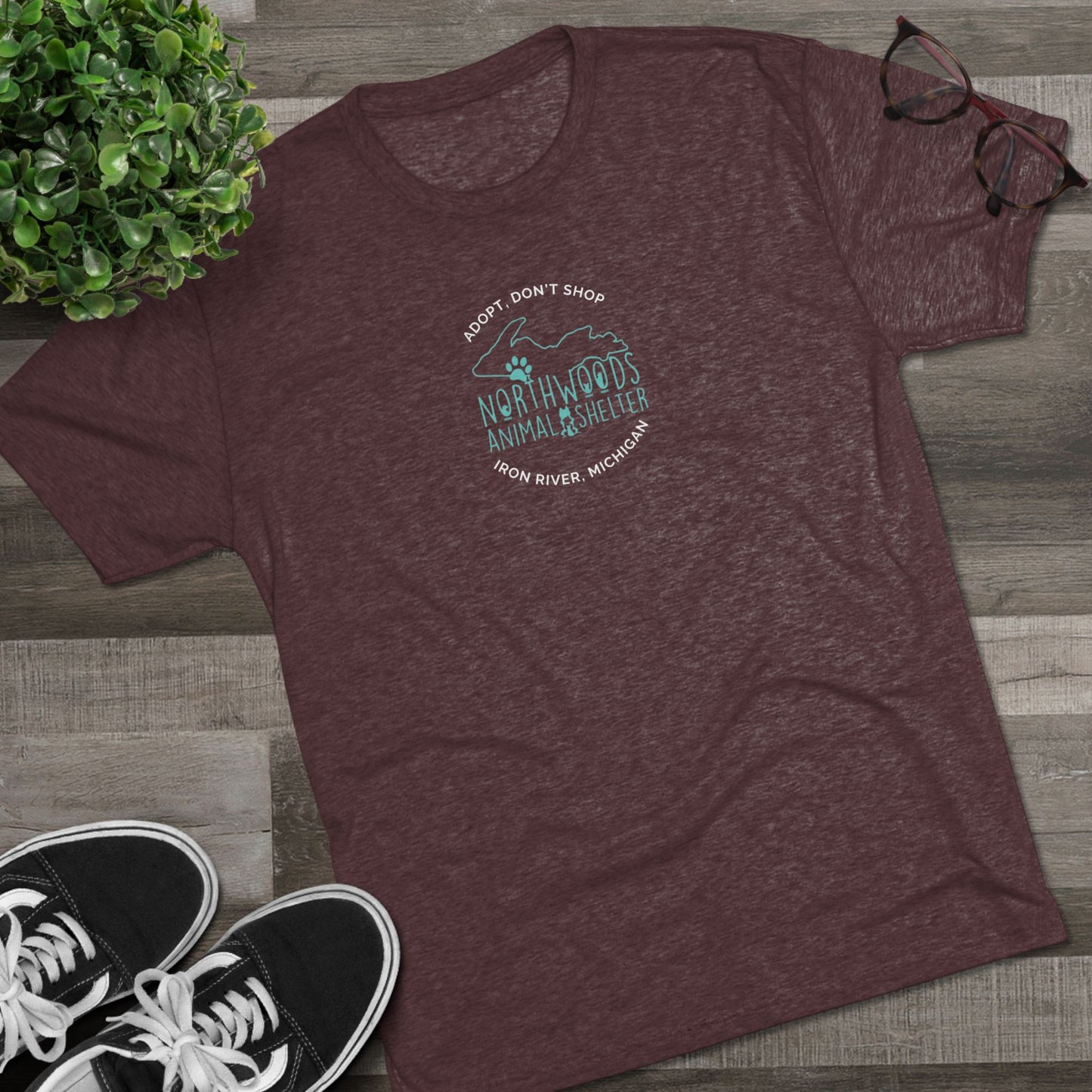 Northwoods Animal Shelter Breathable Tri- Blend T‑Shirt