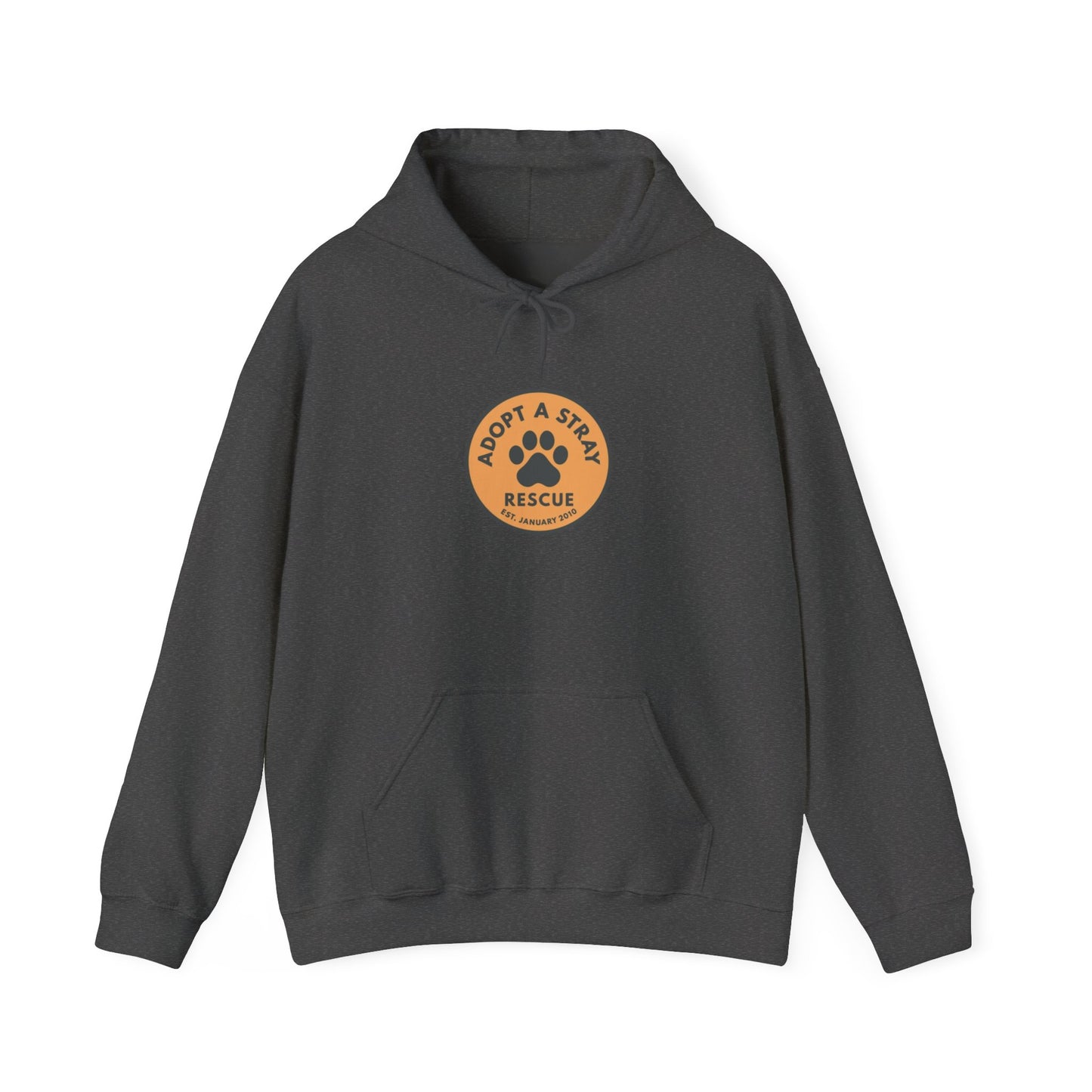 Adopt a Shelter Rescue Hoodie — Paw Print Animal Rescue Support Sweatshirt