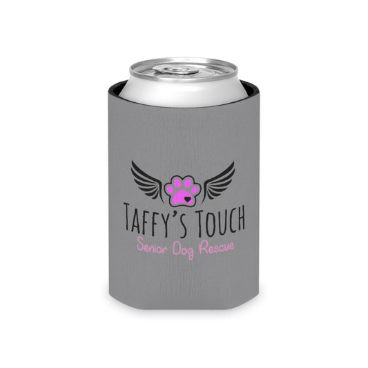 Taffy’s Touch Senior Dog Rescue Can Cooler (Pink Paw Logo)
