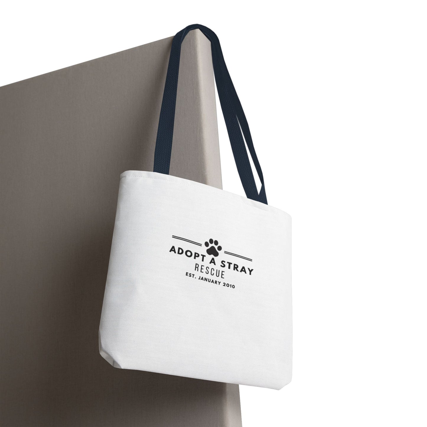 Adopt A Stray Rescue Tote Bag – QR Donate Charity Canvas Tote