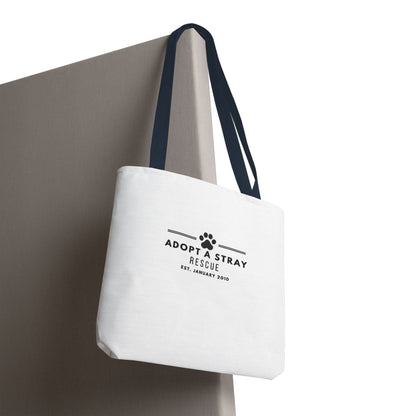 Adopt A Stray Rescue Tote Bag – QR Donate Charity Canvas Tote