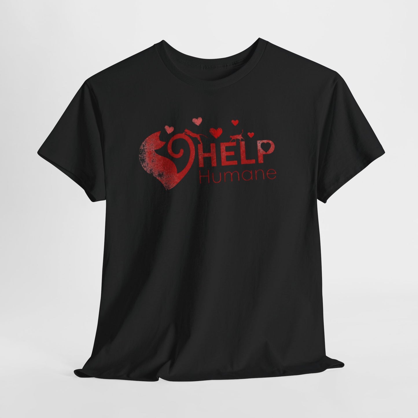 Help Humane Valentine's Day T-Shirt — Animal Rescue Heart Logo Tee