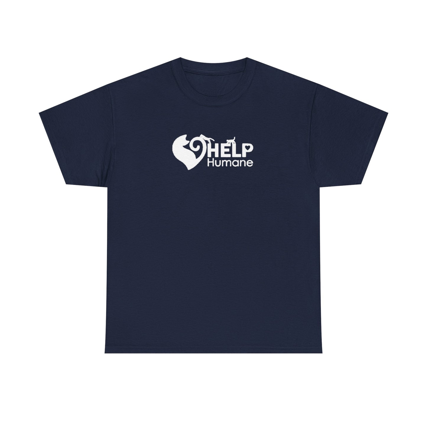 Help Humane Navy Unisex Heavy Cotton Tee