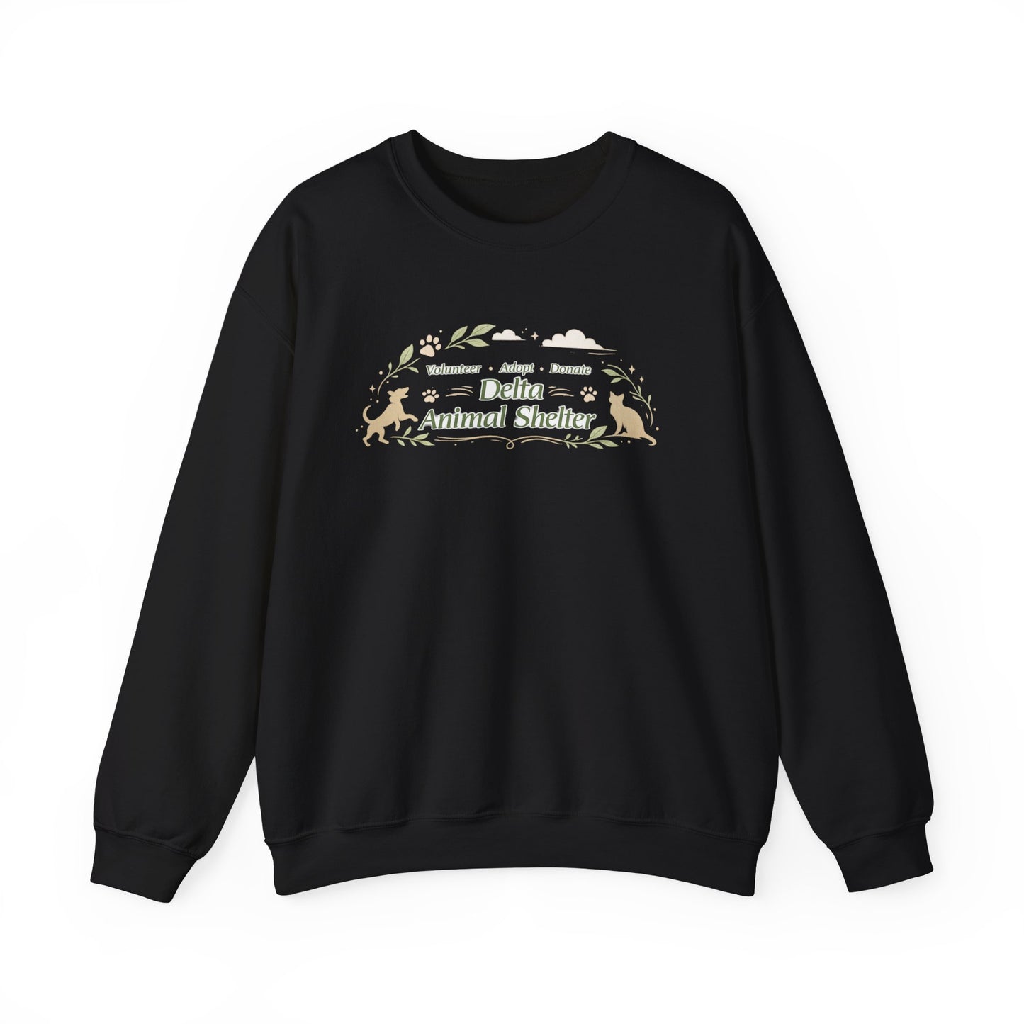 Delta Animal Shelter "Eco Style" Crewneck Sweatshirt (Internal)