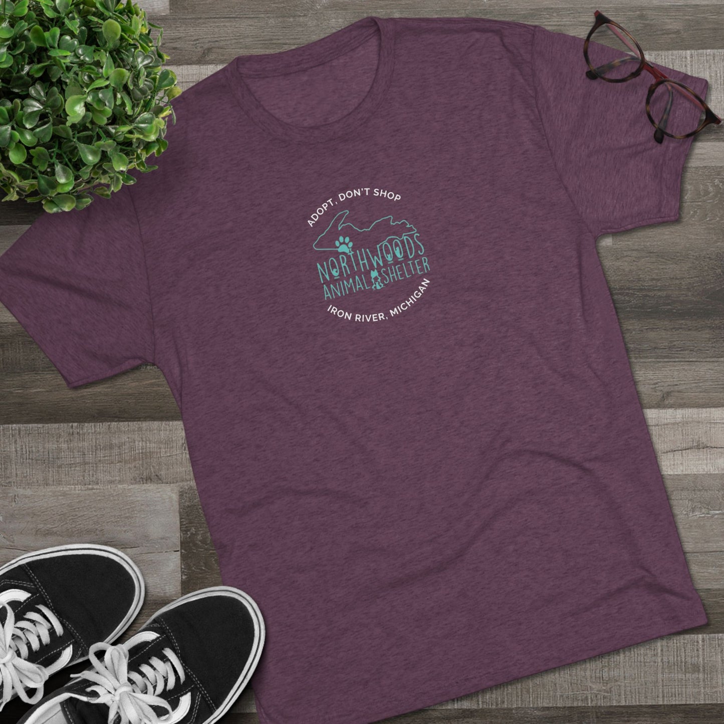 Northwoods Animal Shelter Breathable Tri- Blend T‑Shirt