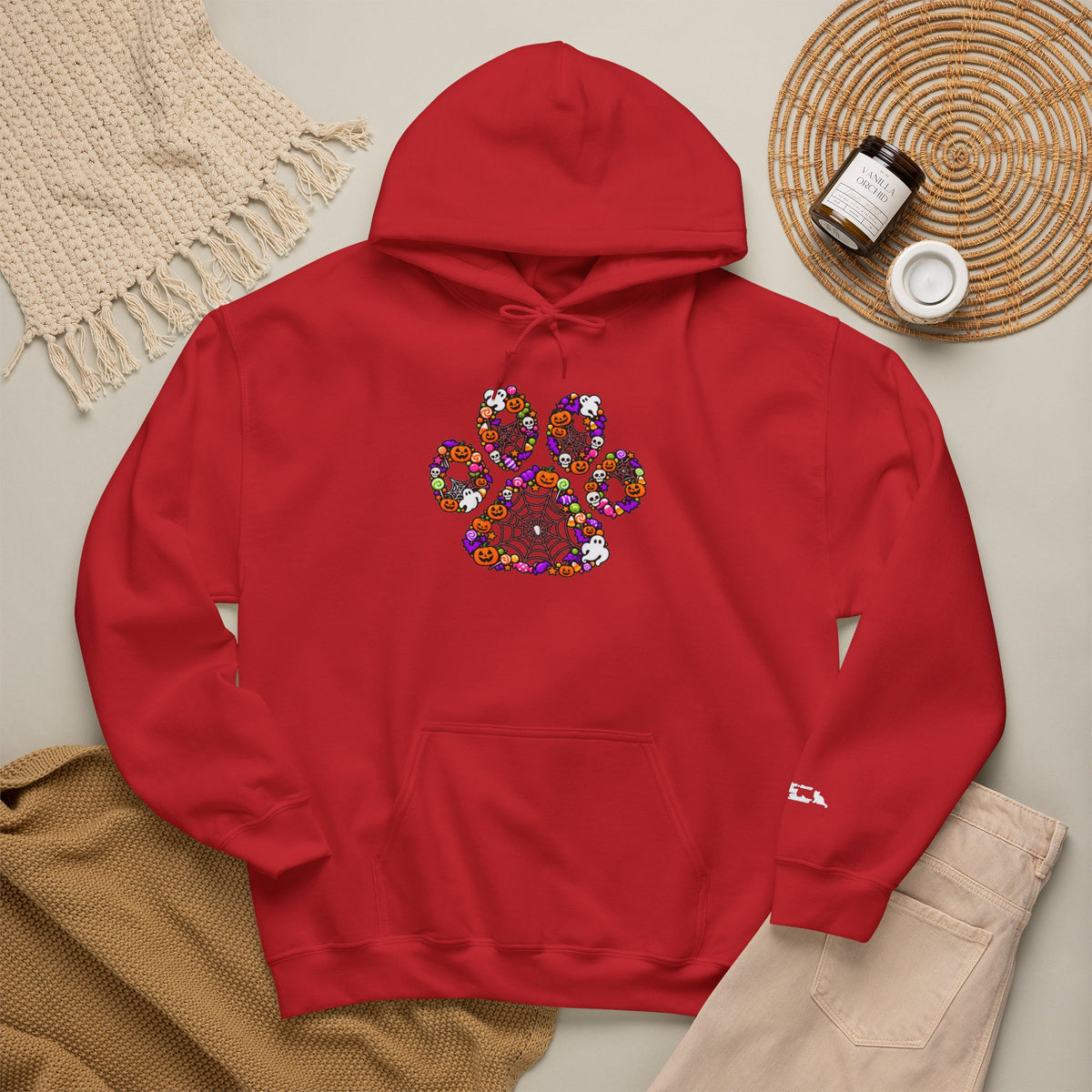 Delta Animal Shelter Spooky Paw Print Hoodie