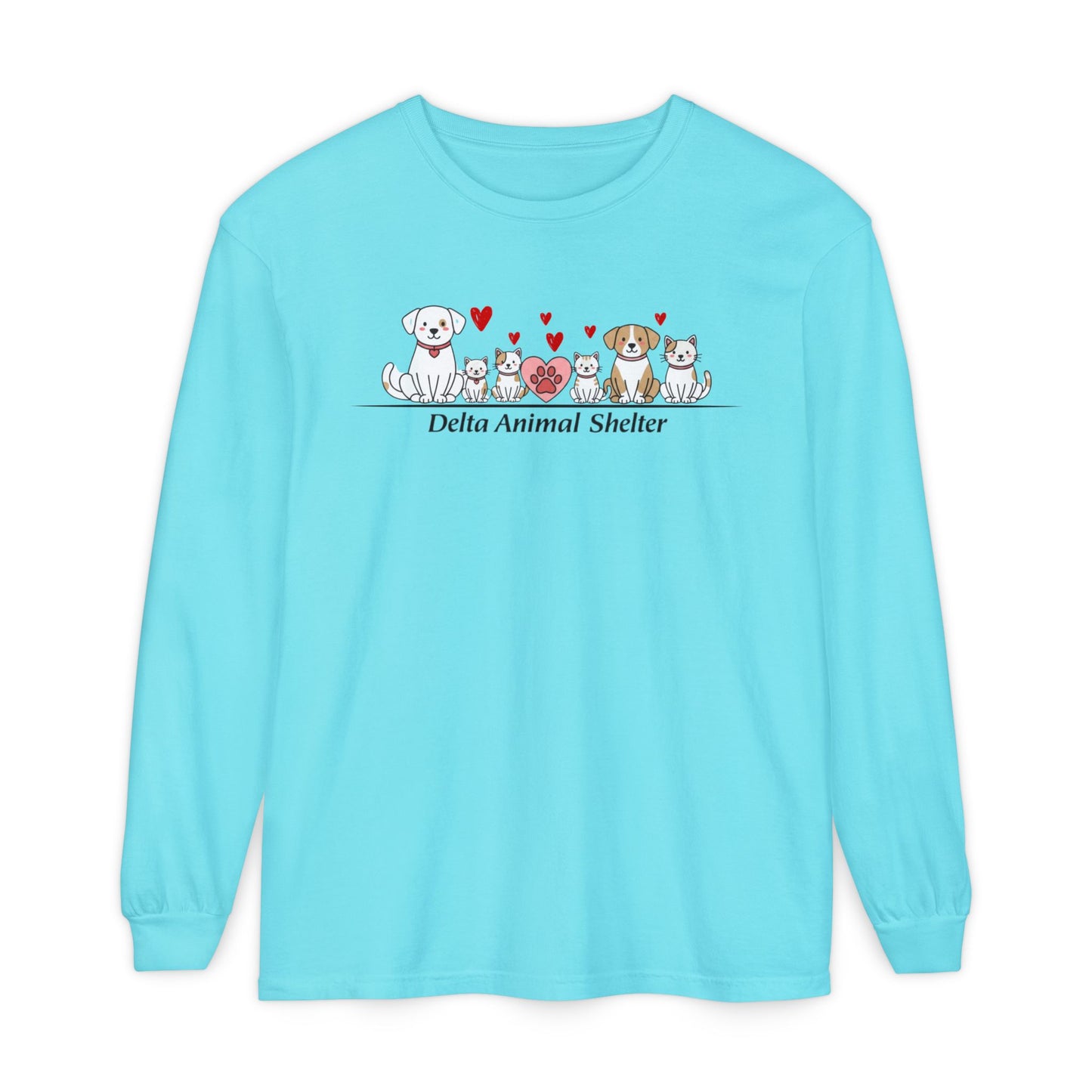 Delta Animal Shelter Long Sleeve Tee Valentine's Day Collection