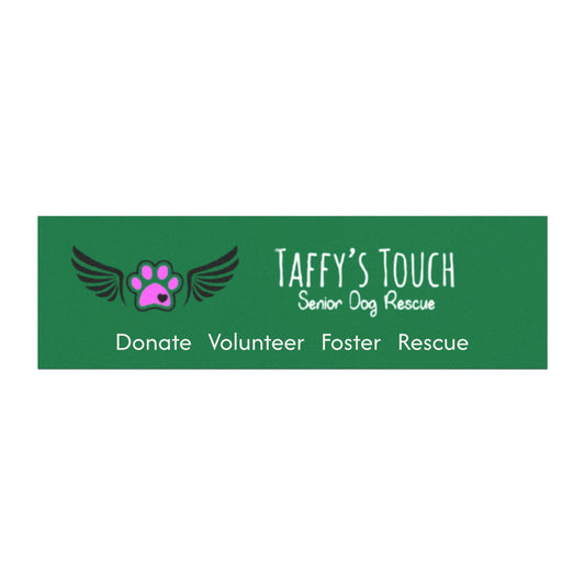 Taffy’s Touch Senior Dog Rescue Car Magnet Green — Donate Volunteer Foster Rescue