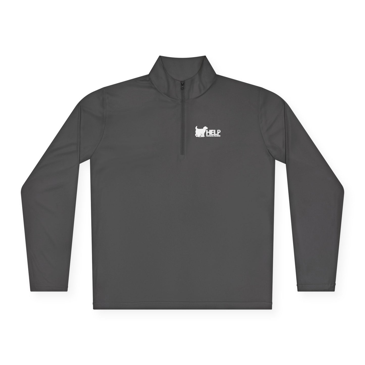 HELP Humane Quarter Zip Pullover White Logo (VERY POPULAR - SELLS FAST)