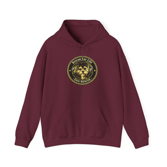 Rescue for Life Dog Rescue Hoodie "Badge" Collection
