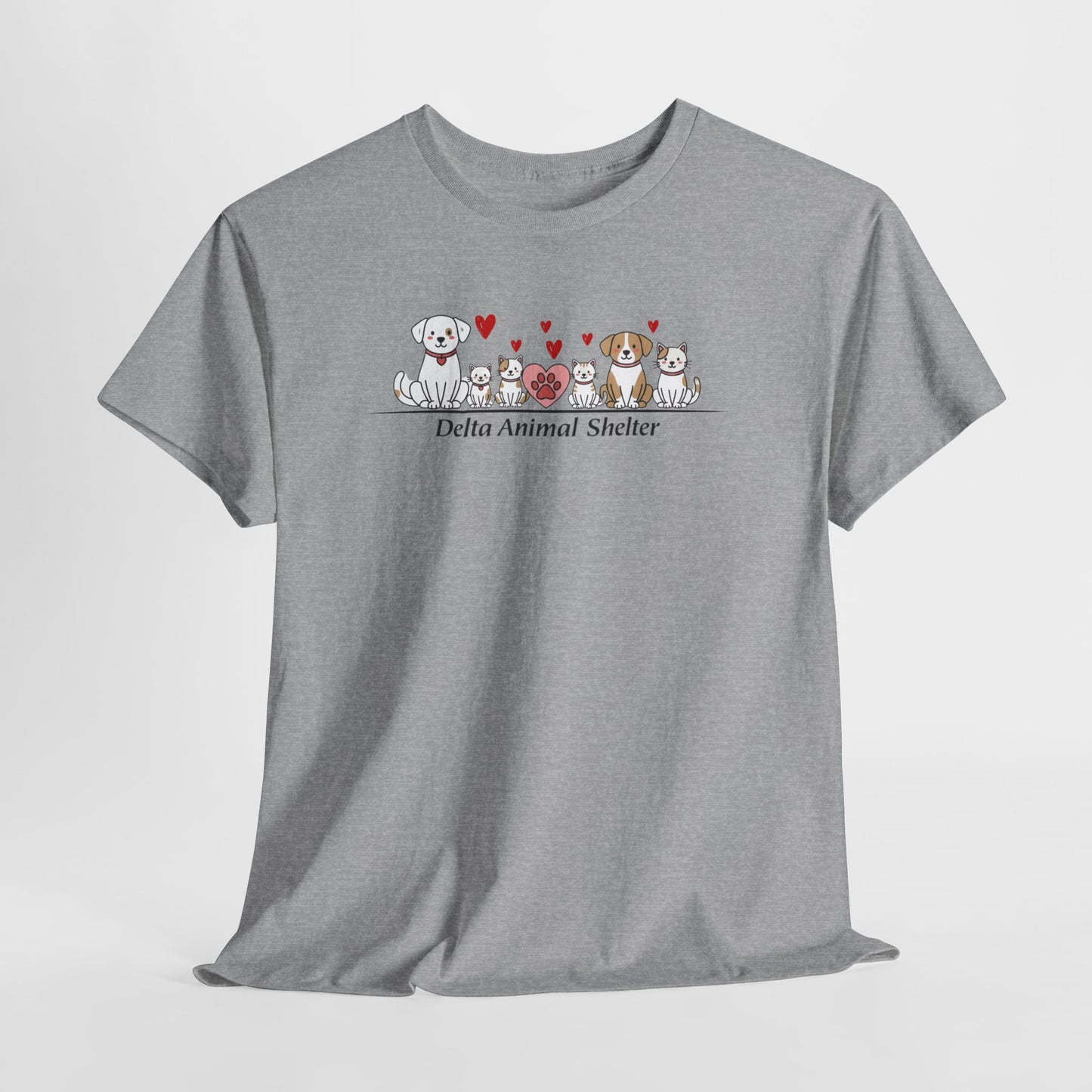 Delta Animal Shelter Paw Print Tee — Valentine's Day (Internal)