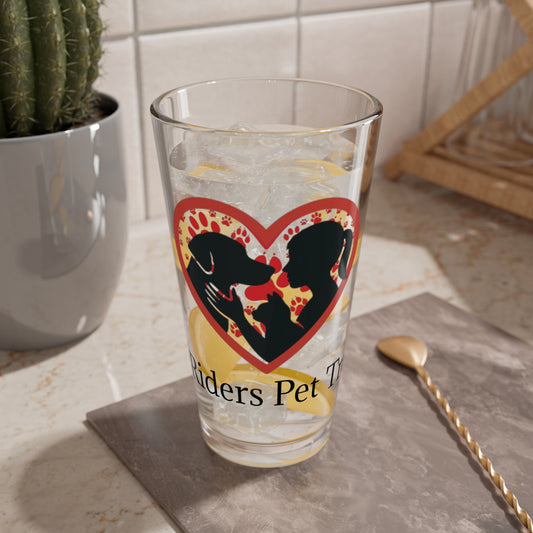 Rescue Rider Mixing Glass - 16oz Dog Lover Drinkware
