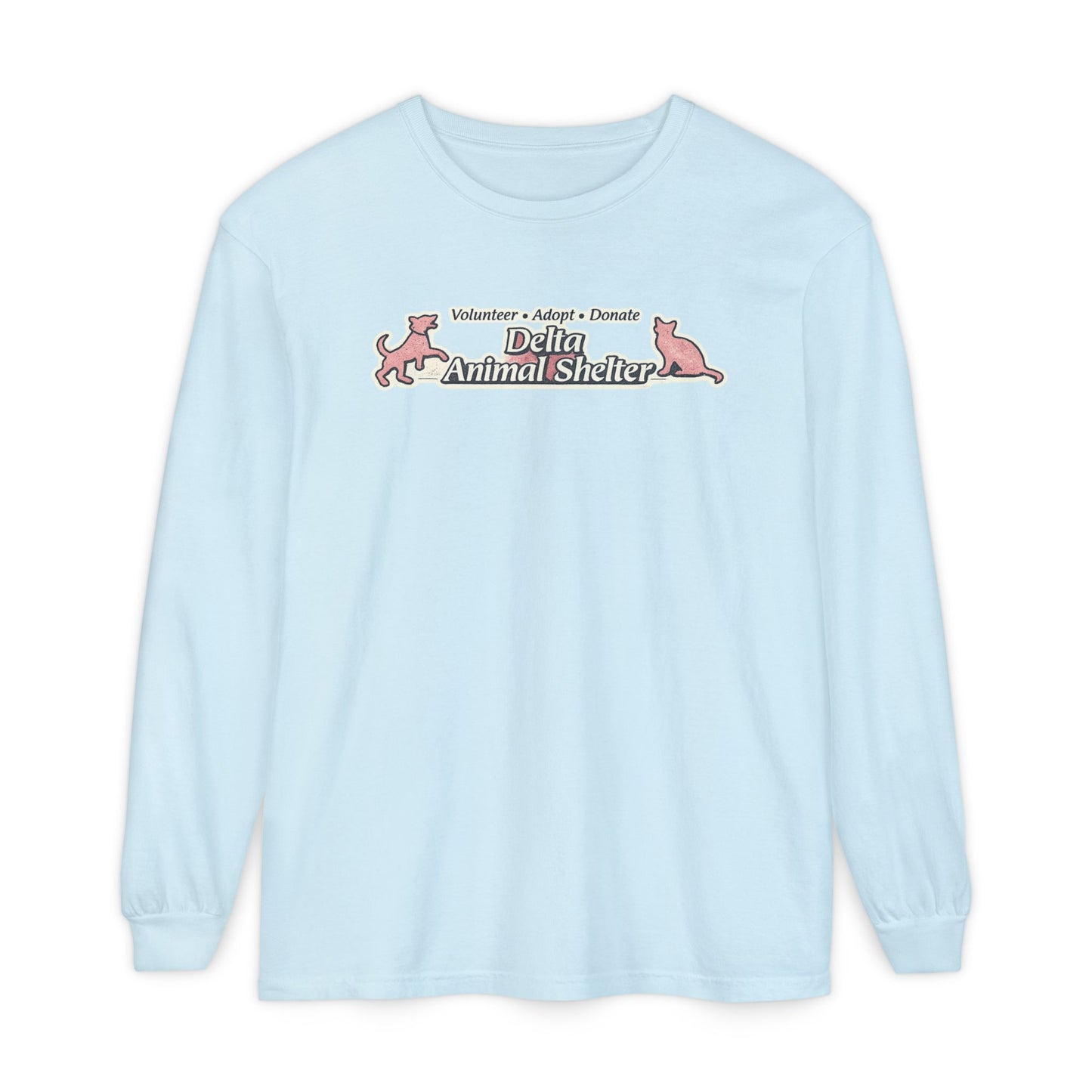 Delta Animal Shelter Long Sleeve "Retro Style" Collection Tee (Internal)