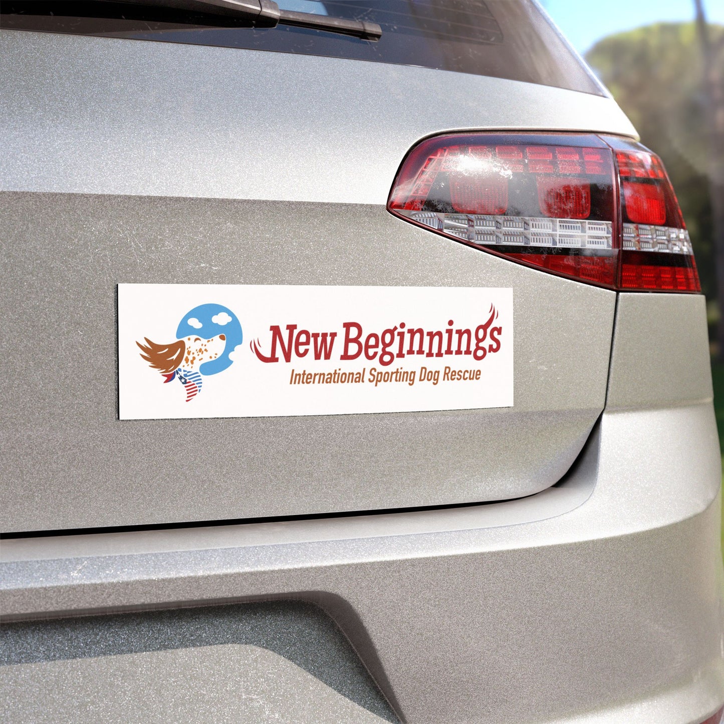 New Beginnings Sporting Dog Rescue Car Magnet
