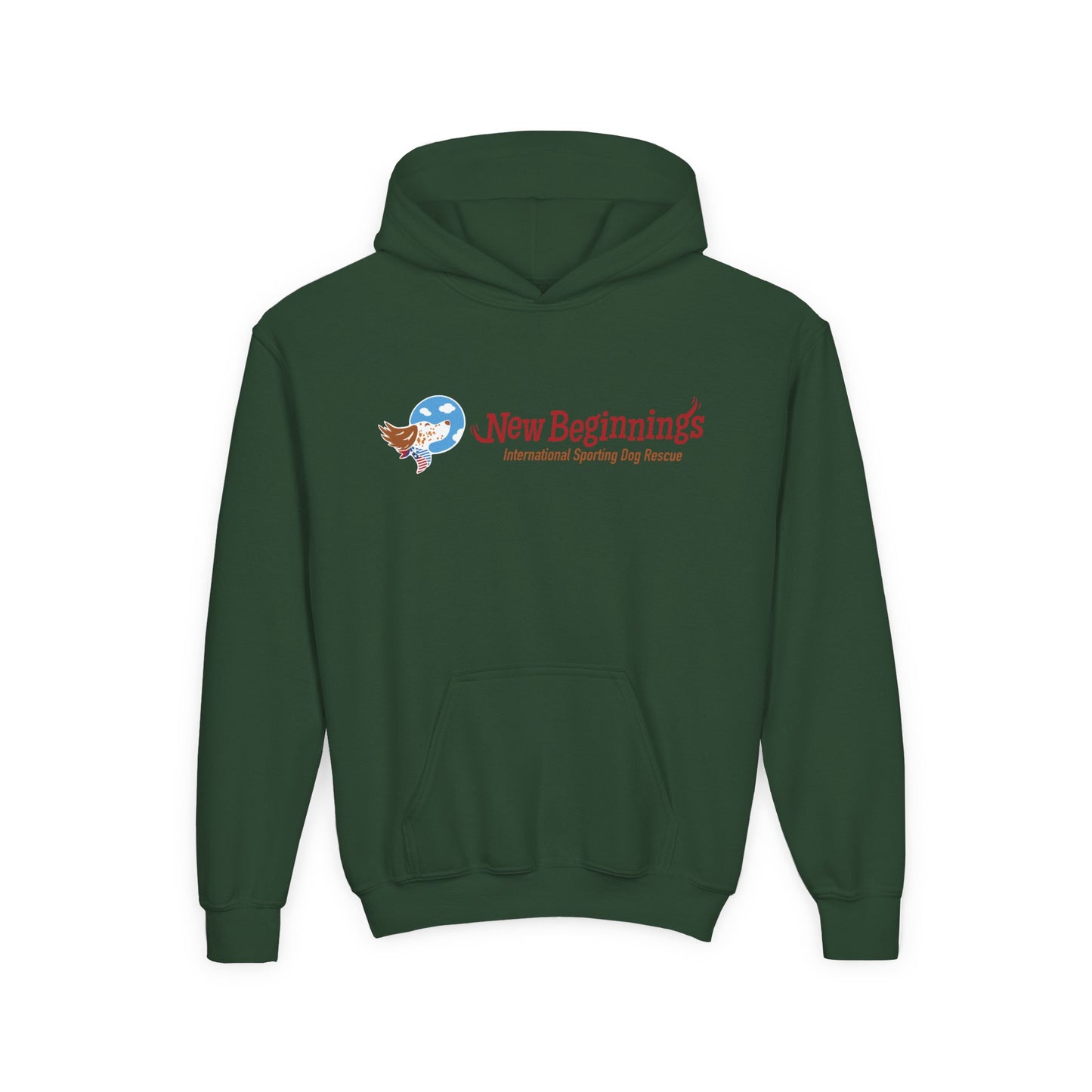 Youth Hoodie - "New Beginnings" Inspirational Logo Pullover