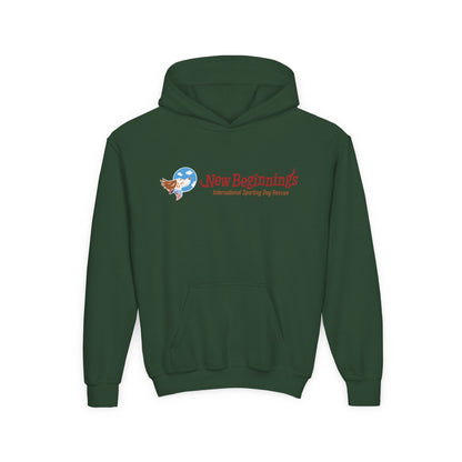 Youth Hoodie - "New Beginnings" Inspirational Logo Pullover