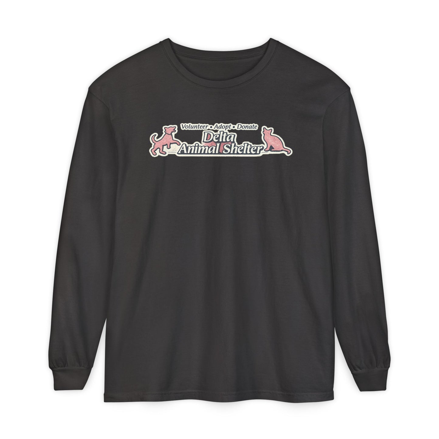 Delta Animal Shelter Long Sleeve "Retro" Collection Tee